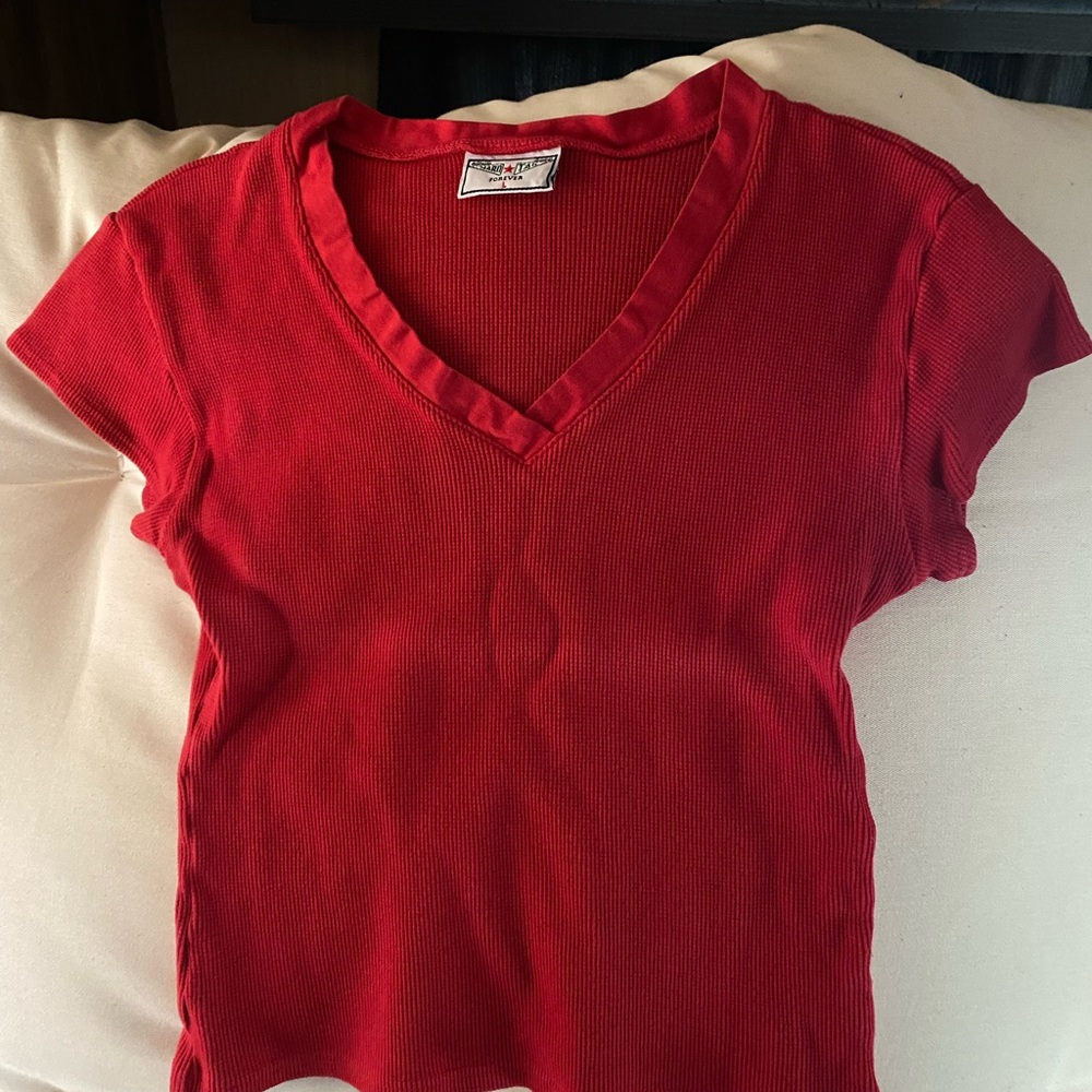 Hardtail V-Neck Ribbed Top - Picture 2 of 5